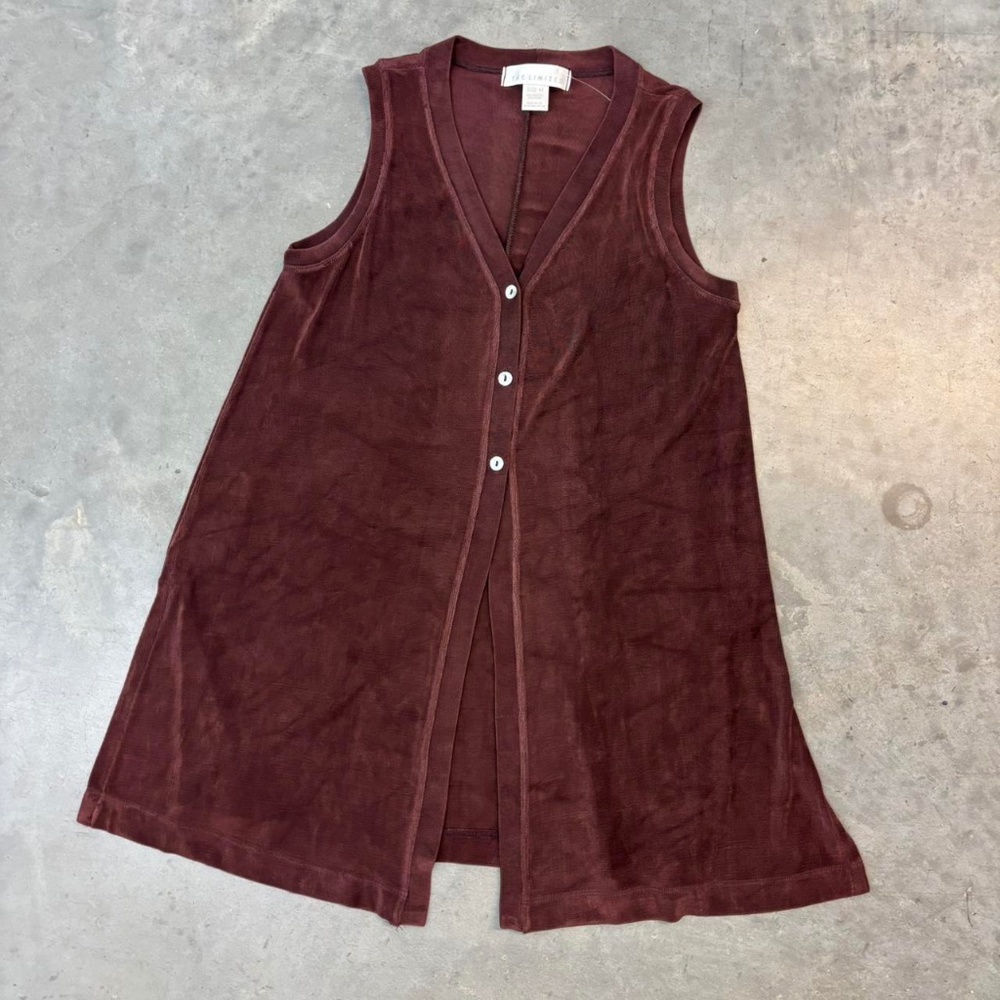 The Limited 90s Burgundy Tank Long Top M size